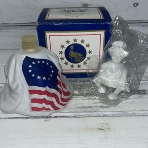 Vintage Avon 1973 Betsy Ross Figurine sonnet Cologne full 4fl oz